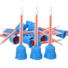OneMed Dental Mixing Tips for Dental Impression Temp Crowns Material Blue/Orange (10:1) 50Pcs/Bag - OneMed Dental OneMed Dental Mixing Tips for Dental Impression Temp Crowns Material Blue/Orange (10:1) 50Pcs/Bag - OneMed Dental