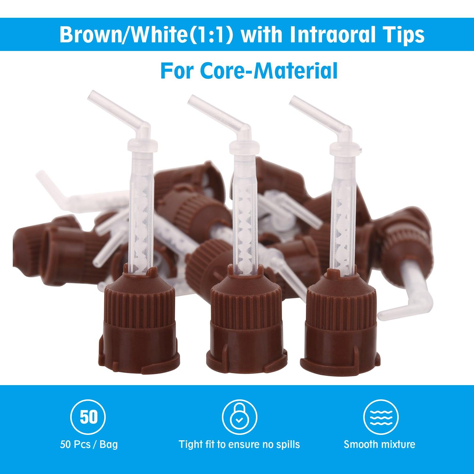 OneMed Dental Mixing Tips HP Brown with Intraoral Tips 50Pcs/Bag - OneMed Dental OneMed Dental Mixing Tips HP Brown with Intraoral Tips 50Pcs/Bag - OneMed Dental