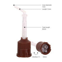 OneMed Dental Mixing Tips HP Brown with Intraoral Tips 50Pcs/Bag - OneMed Dental OneMed Dental Mixing Tips HP Brown with Intraoral Tips 50Pcs/Bag - OneMed Dental