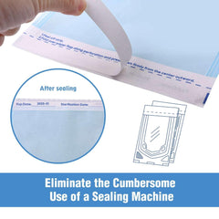 OneMed Dental Self-Sealing Sterilization Pouches 2.25x5 inch 200/Box - OneMed Dental OneMed Dental Self-Sealing Sterilization Pouches 2.25x5 inch 200/Box - OneMed Dental