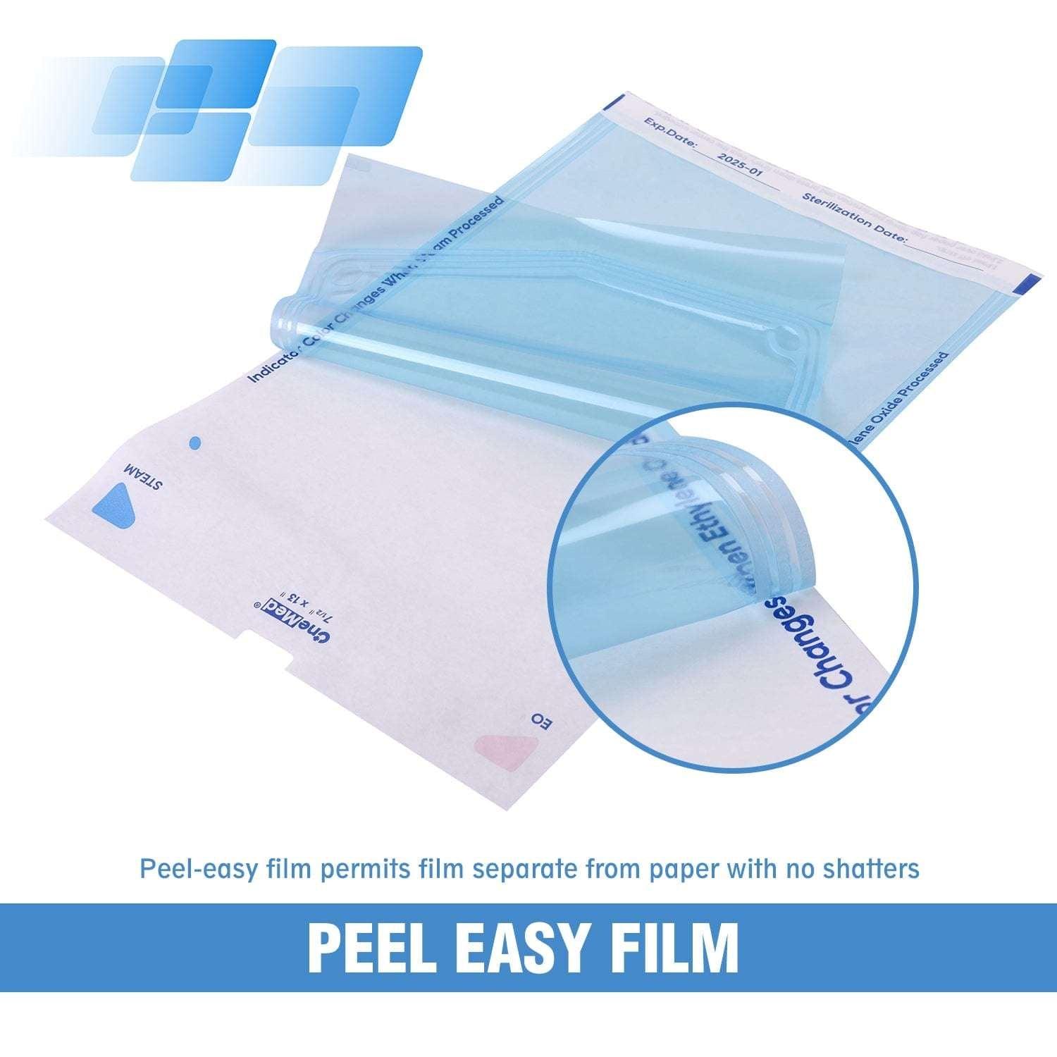 OneMed Dental Self-Sealing Sterilization Pouches 2.25x5 inch 200/Box - OneMed Dental OneMed Dental Self-Sealing Sterilization Pouches 2.25x5 inch 200/Box - OneMed Dental