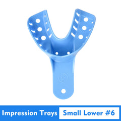 OneMed Disposable Dental Impression Trays Perforated -10 Sizes 10 Pcs/Bag