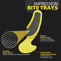 Dental Impression Bite Registration Triple Trays - Quadrant(35 Pcs/Bag)