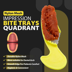 Dental Impression Bite Registration Triple Trays - Quadrant(35 Pcs/Bag)