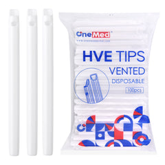 OneMed Dental High-Volume Evacuation HVE Tips 100 Pcs / Bag