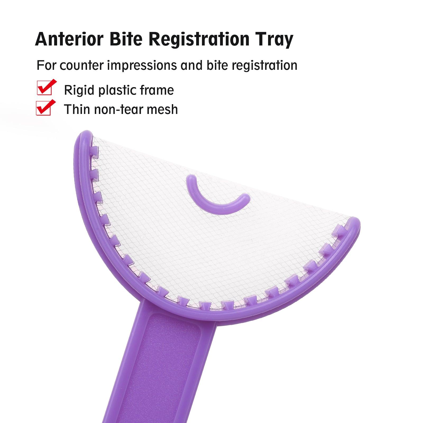 OneMed Disposable Dental Bite Registration Trays(Anterior)-Purple Impression Trays 36Pcs/Box - OneMed Dental