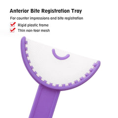 OneMed Disposable Dental Bite Registration Trays(Anterior)-Purple Impression Trays 36Pcs/Box - OneMed Dental