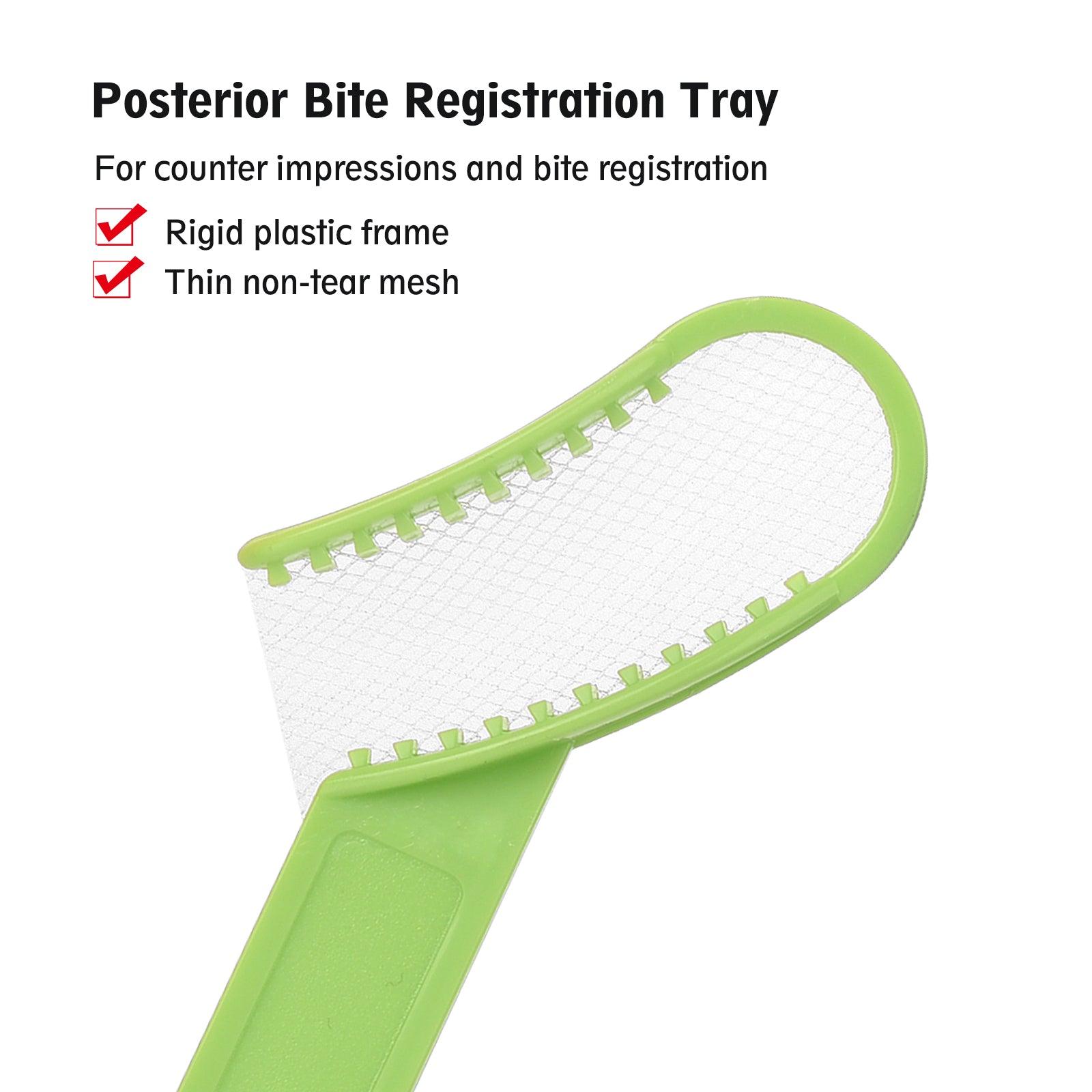 OneMed Disposable Dental Bite Registration Trays(Posterior)-Green Impression Trays 36Pcs/Box - OneMed Dental