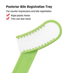 OneMed Disposable Dental Bite Registration Trays(Posterior)-Green Impression Trays 36Pcs/Box - OneMed Dental