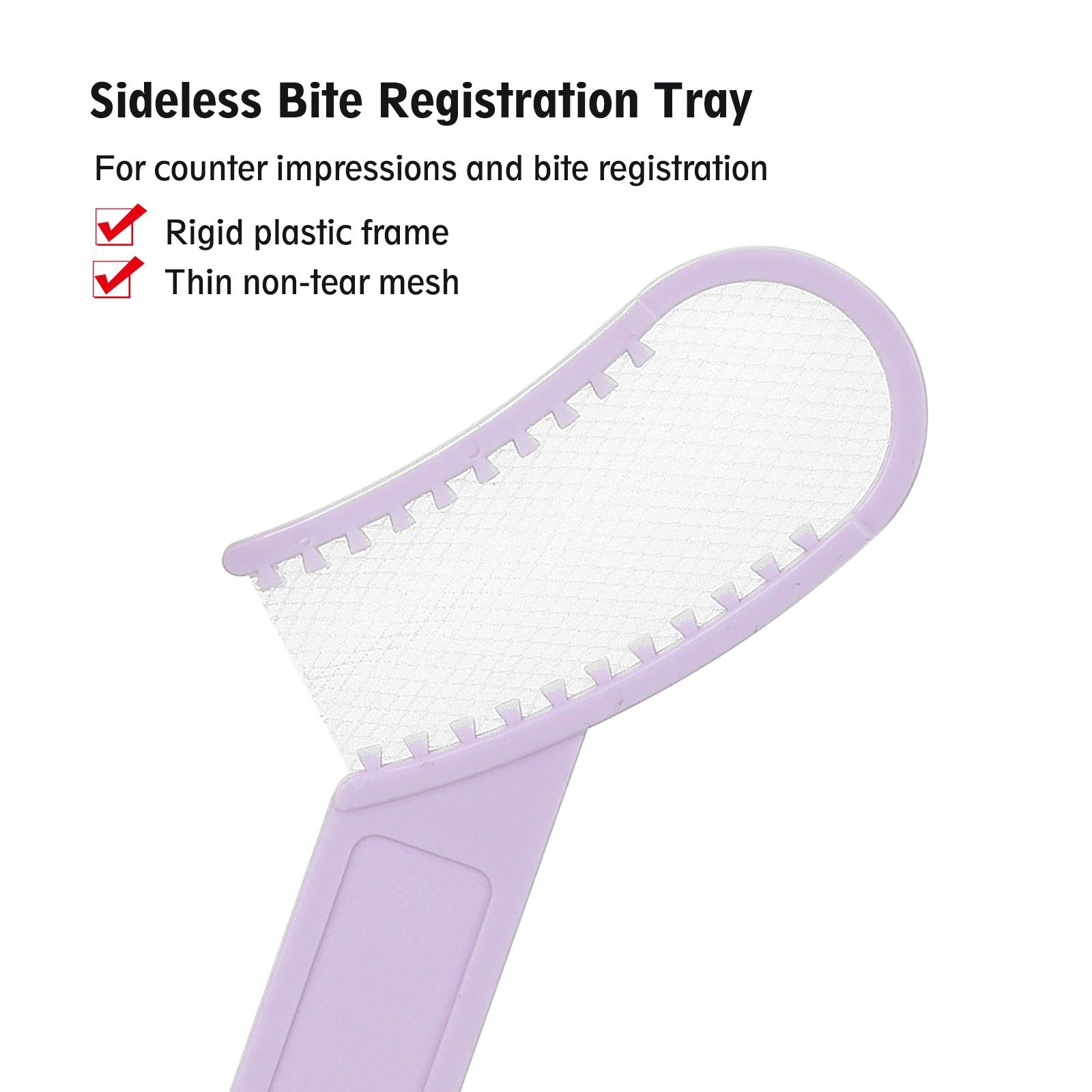 OneMed Disposable Dental Bite Registration Trays(Sideless )-Light Purple Impression Trays 36Pcs/Box - OneMed Dental