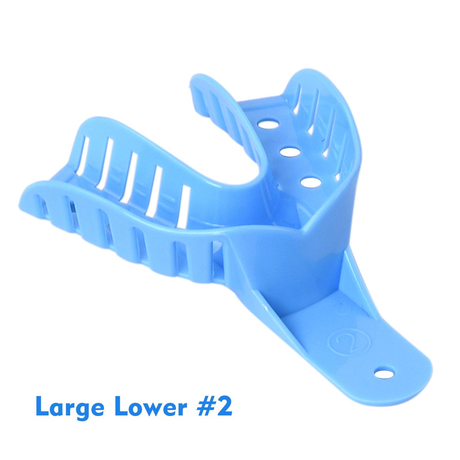 Dental Impression Trays Perforated Plastic Multiple Sizes Available 12 Dental Impression Trays Perforated Plastic Multiple Sizes Available 12