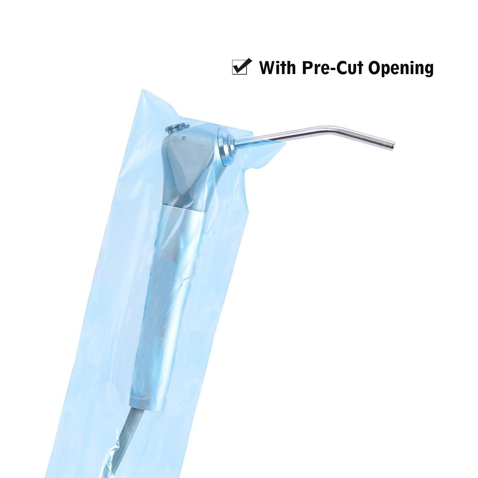 OneMed Dental Air Water Syringe Sleeves with Precut Opening 2-1/2"x10" Blue - Box of 500 - OneMed Dental