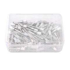 OneMed Disposable Dental Prophy Polishing Brush Latch Flat Type White 100Pcs/Box - OneMed Dental