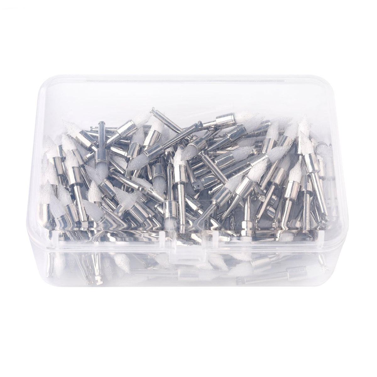 OneMed Disposable Dental Prophy Polishing Brush Latch Tapered Type White 100Pcs/Box - OneMed Dental