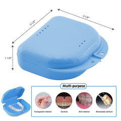 OneMed Retainer Case with Vent Holes Denture Case, Durable & Similar Mouth Guard Case - OneMed Dental