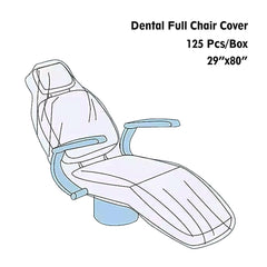 OneMed Dental Disposable Full Chair Covers 29"x80" Box of 125 - OneMed Dental