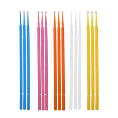 400-Pack Orange Dental Micro Applicator Brushes – Disposable Precision Tips For Crafts & Teeth