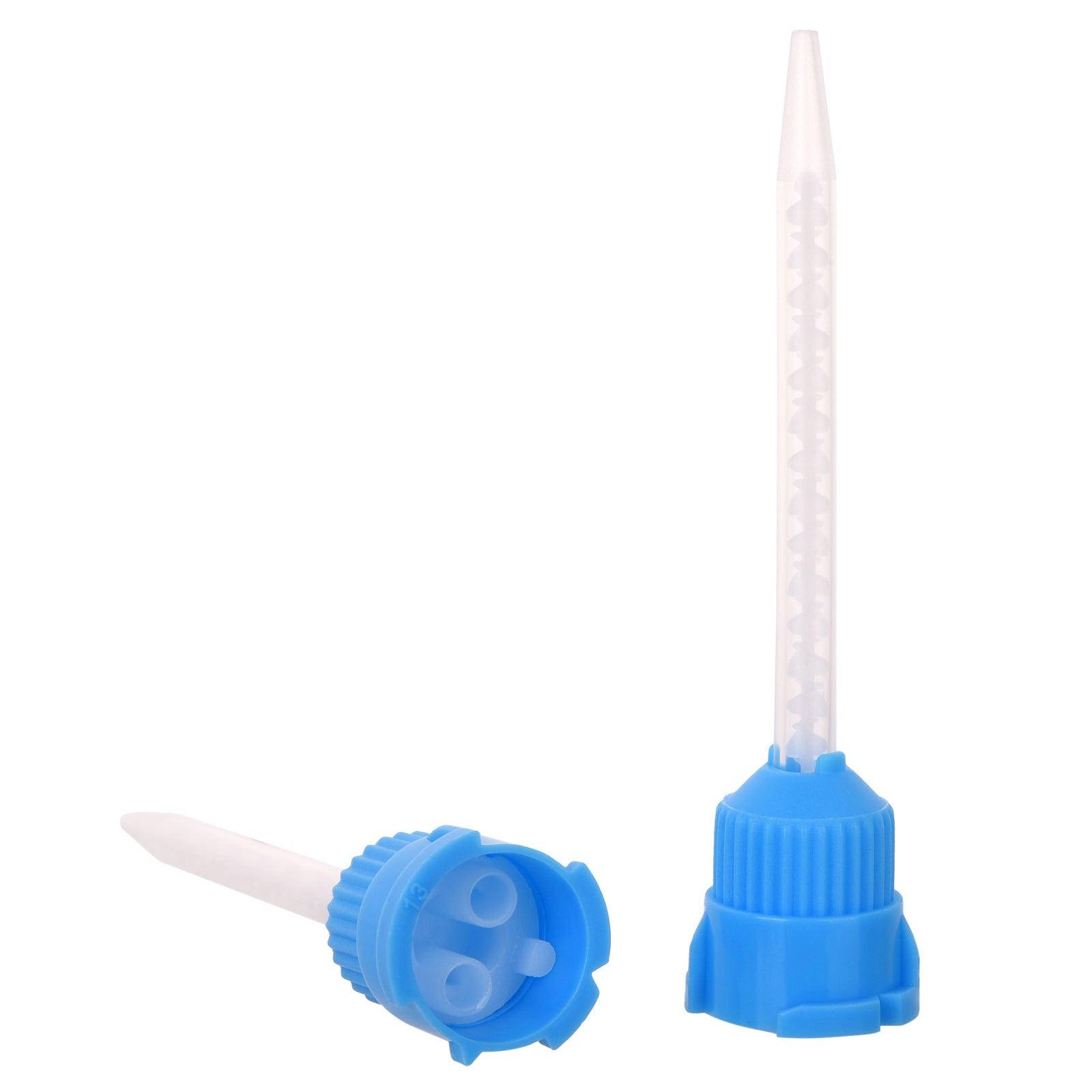 OneMed Dental Mixing Tips Impression Temporary C&B Material Blue/White Long 50Pcs/Bag - OneMed Dental