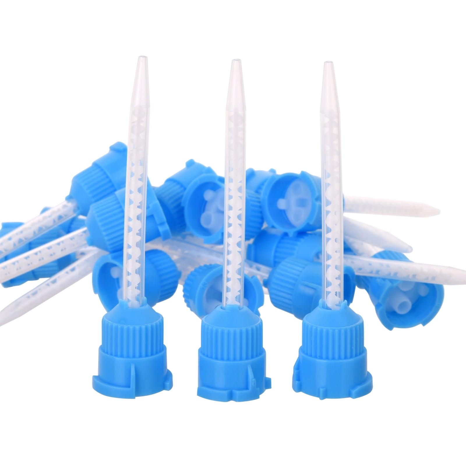 OneMed Dental Mixing Tips Impression Temporary C&B Material Blue/White Long 50Pcs/Bag - OneMed Dental