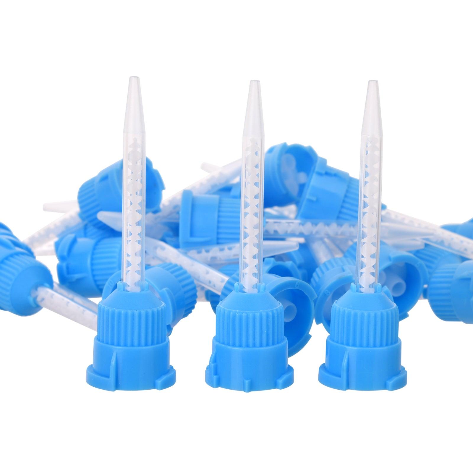 OneMed Dental Mixing Tips Impression Temporary C&B Material Blue/White Short 50Pcs/Bag - OneMed Dental