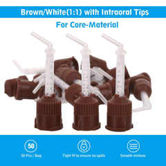 OneMed Dental Mixing Tips HP Brown with Intraoral Tips 50Pcs/Bag - OneMed Dental