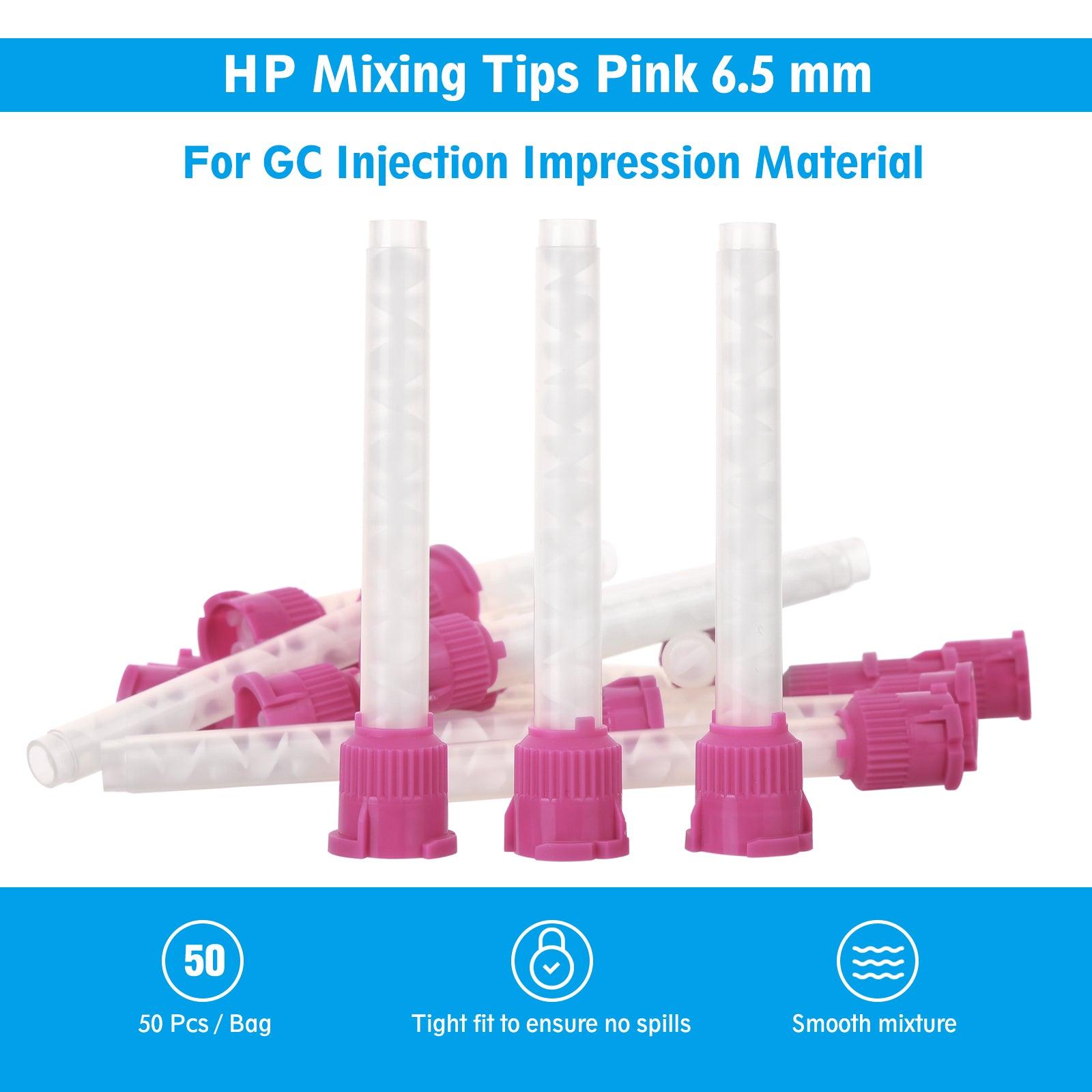 OneMed Dental Mixing Tips Impression HP Tips Pink 6.5mm(1:1) 50Pcs/Bag - OneMed Dental