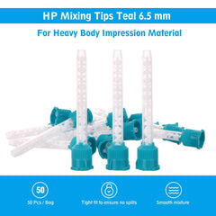 OneMed Dental Mixing Tips Impression HP Tips Teal 6.5mm(1:1) 50Pcs/Bag - OneMed Dental