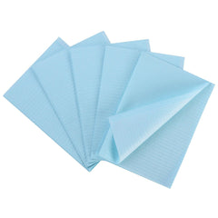 OneMed Blue Dental Paper Bibs 3-Ply 13"x18" 125pcs/bag - OneMed Dental