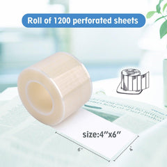 OneMed Dental Clear Barrier Film Roll 4" x 6" 1200 Sheets / Roll - OneMed Dental