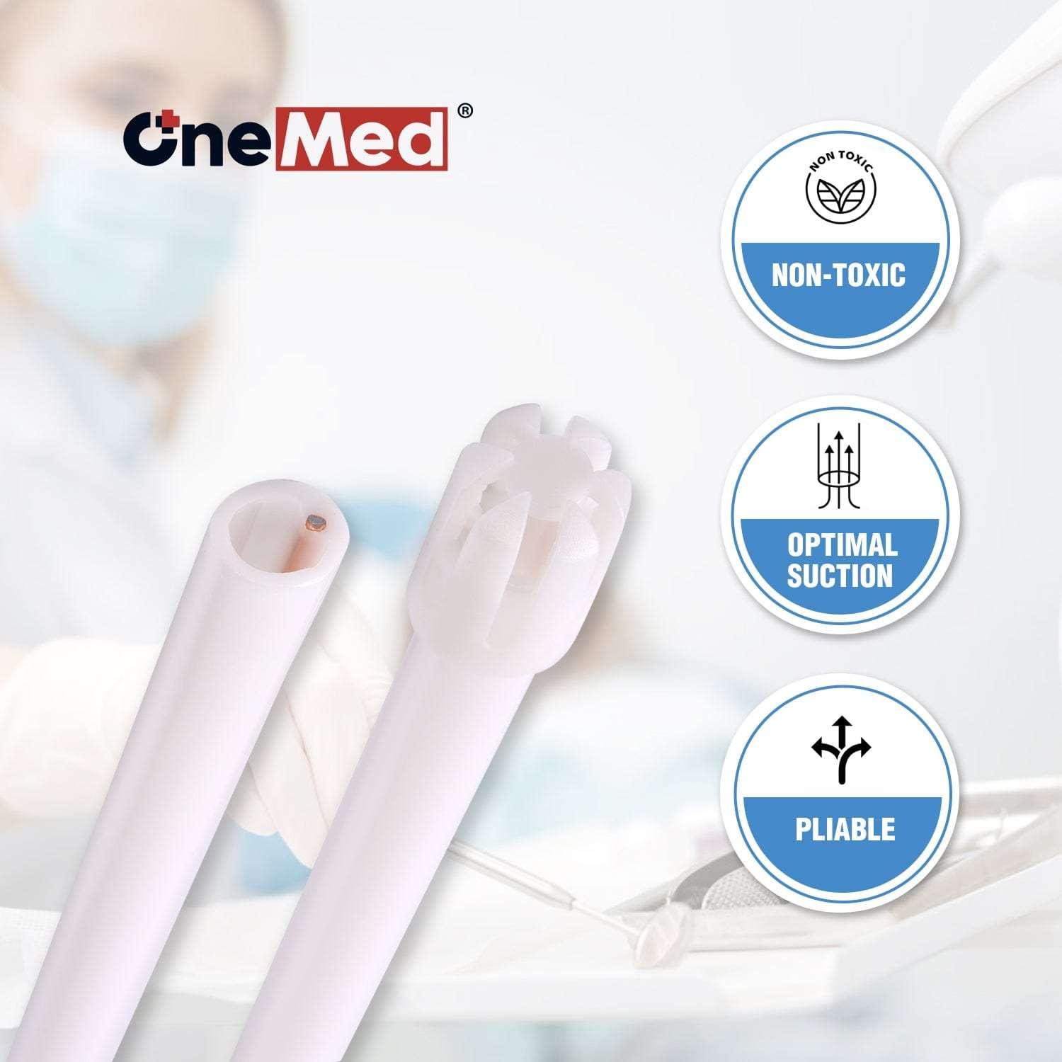 OneMed Dental Disposable Saliva Ejector 100 Pcs /Bag - OneMed Dental