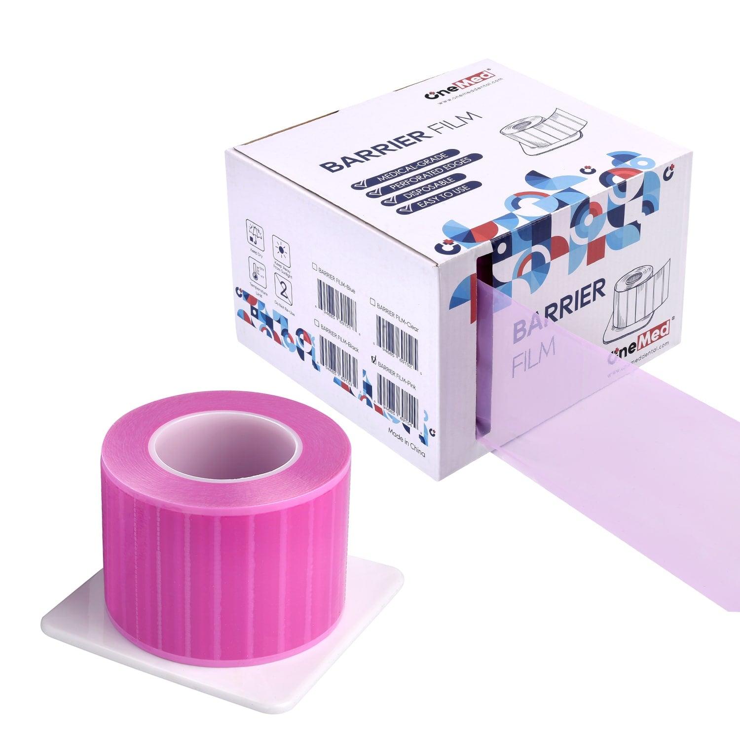 OneMed Dental Pink Barrier Film Roll 4" x 6" 1200 Sheets / Roll - OneMed Dental