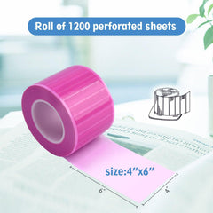 OneMed Dental Pink Barrier Film Roll 4" x 6" 1200 Sheets / Roll - OneMed Dental