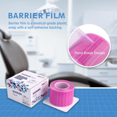 OneMed Dental Pink Barrier Film Roll 4" x 6" 1200 Sheets / Roll - OneMed Dental