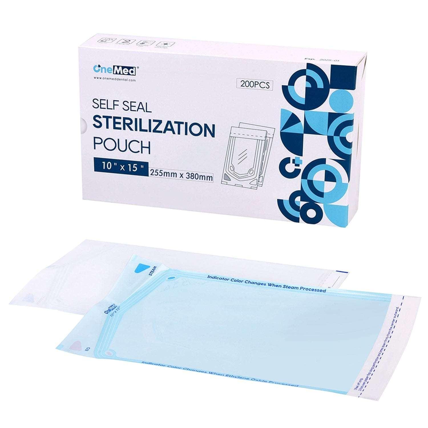 OneMed Dental Self-Sealing Sterilization Pouches 10x15 inch 200/Box - OneMed Dental