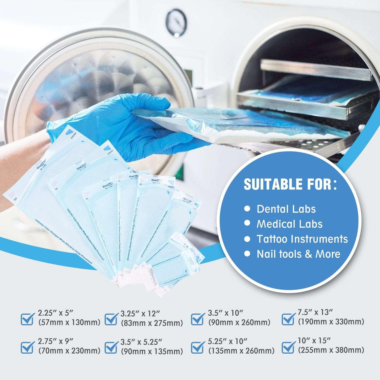 Buste Autosigillanti Per Sterilizzazione, 200 pezzi Sacchetti Sterili Buste Autosigillanti Per Sterilizzazione, 200 pezzi Sacchetti Sterili