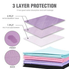 OneMed Purple Dental Paper Bibs 3-Ply 13"x18" 125pcs/bag - OneMed Dental