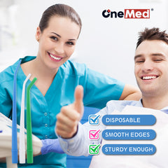 OneMed Dental Disposable Surgical Aspirator Tips 1/8" 25 Pcs/Bag