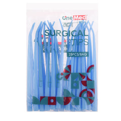 OneMed Dental Disposable Surgical Aspirator Tips 1/16" 25 Pcs/Bag
