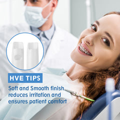 OneMed Dental High-Volume Evacuation HVE Tips 100 Pcs / Bag