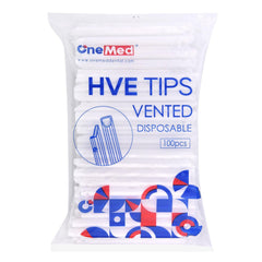 OneMed Dental High-Volume Evacuation HVE Tips 100 Pcs / Bag - OneMed Dental