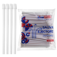 OneMed Dental Disposable Saliva Ejector 100 Pcs /Bag - OneMed Dental