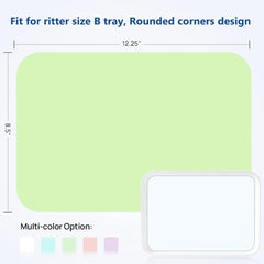 Green Dental Tray Covers Paper for Size B Trays -12.25"x8.5" 500Pcs/Bag