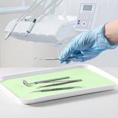Green Dental Tray Covers Paper for Size B Trays -12.25"x8.5" 500Pcs/Bag