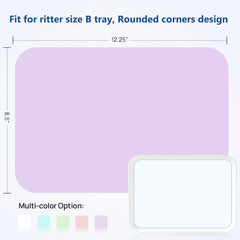 Purple Dental Tray Covers Paper for Size B Trays -12.25"x8.5" 500Pcs/Bag