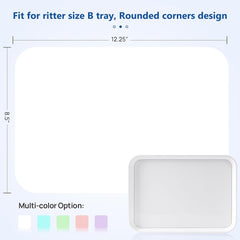 White Dental Tray Covers Paper for Size B Trays -12.25"x8.5" 500Pcs/Bag