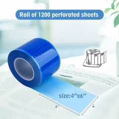 OneMed Dental Blue Barrier Film Roll 4" x 6" 1200 Sheets / Roll - OneMed Dental