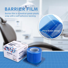OneMed Dental Blue Barrier Film Roll 4" x 6" 1200 Sheets / Roll - OneMed Dental