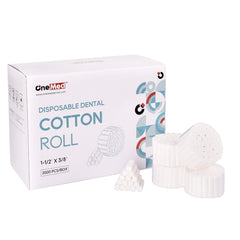 OneMed Dental Disposal Cotton Rolls 1.5" Long 2000/Box - OneMed Dental