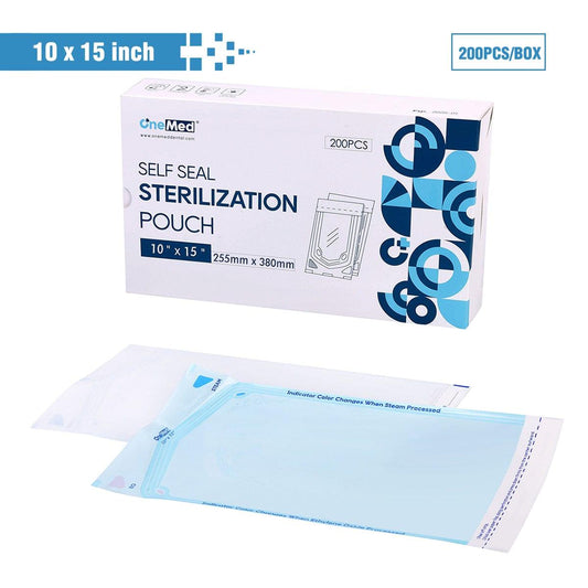 OneMed Dental Self-Sealing Sterilization Pouches 10x15 inch 200/Box - OneMed Dental