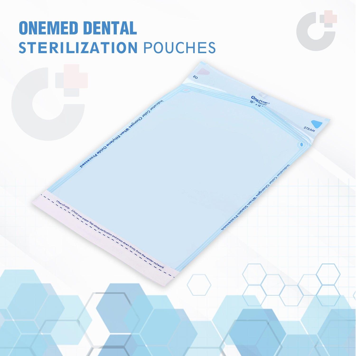 OneMed Dental Self-Sealing Sterilization Pouches 10x15 inch 200/Box - OneMed Dental